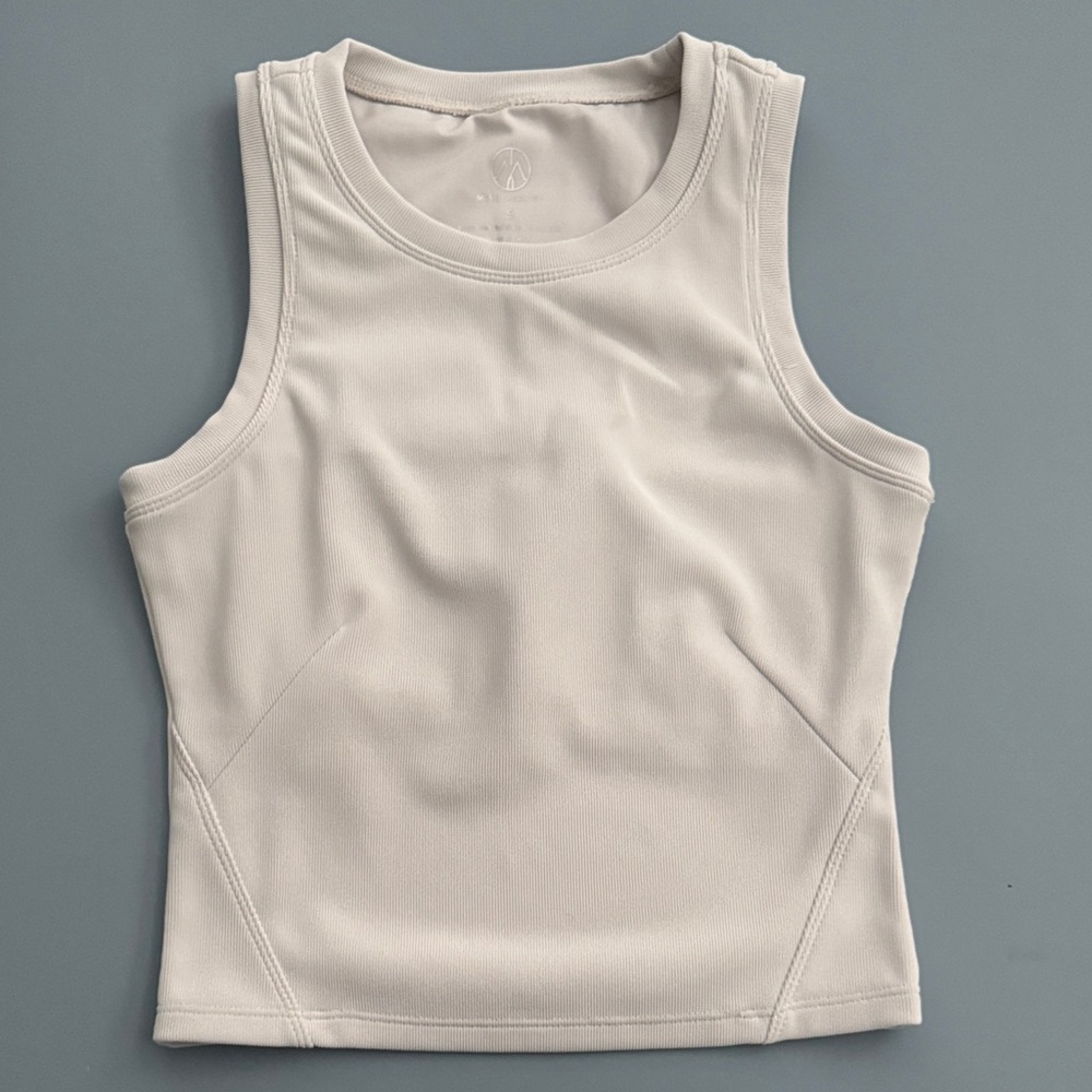 Move Theology - Athletic Chic Women's Sleeveless White Tank Top